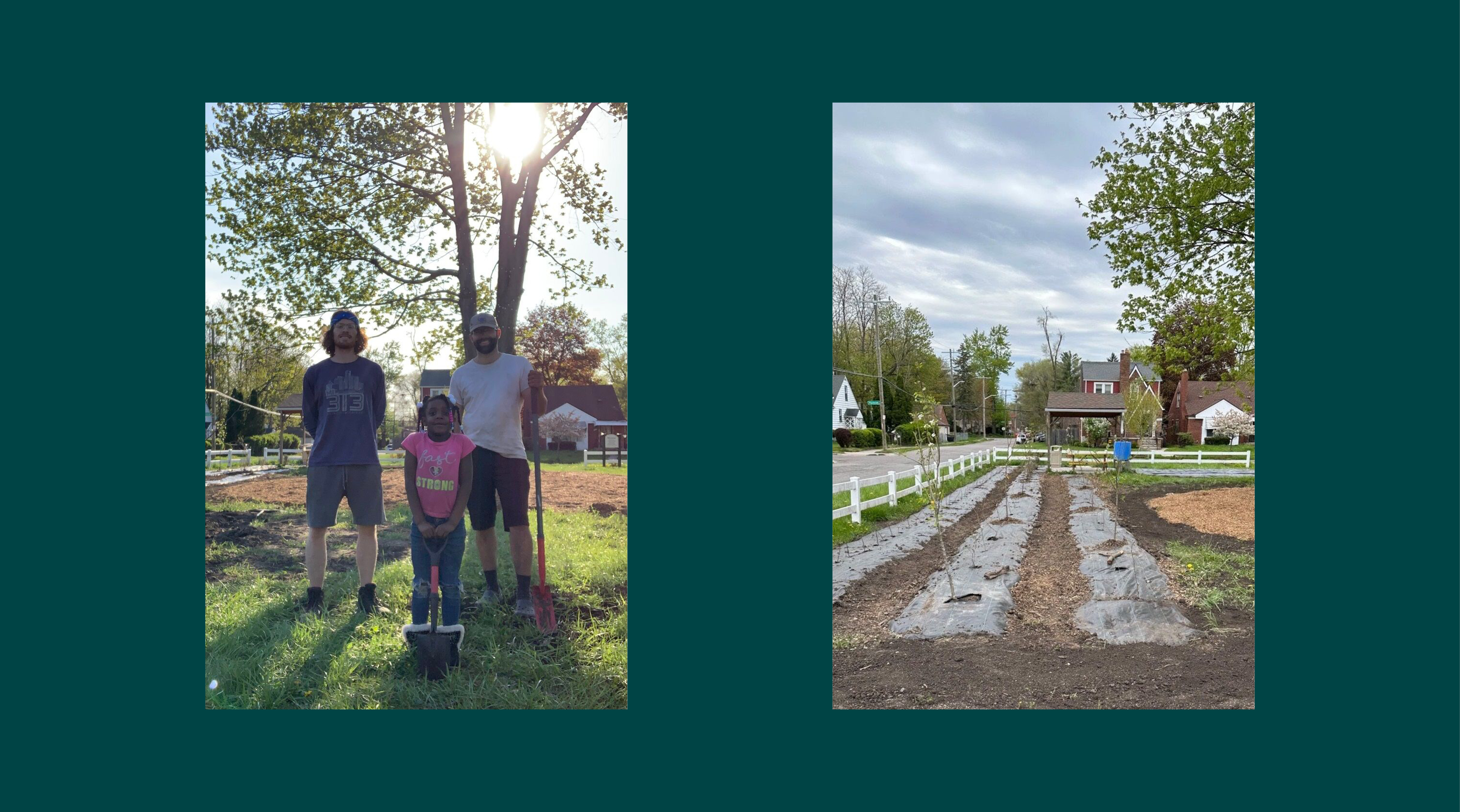 Side lot garden and black residents