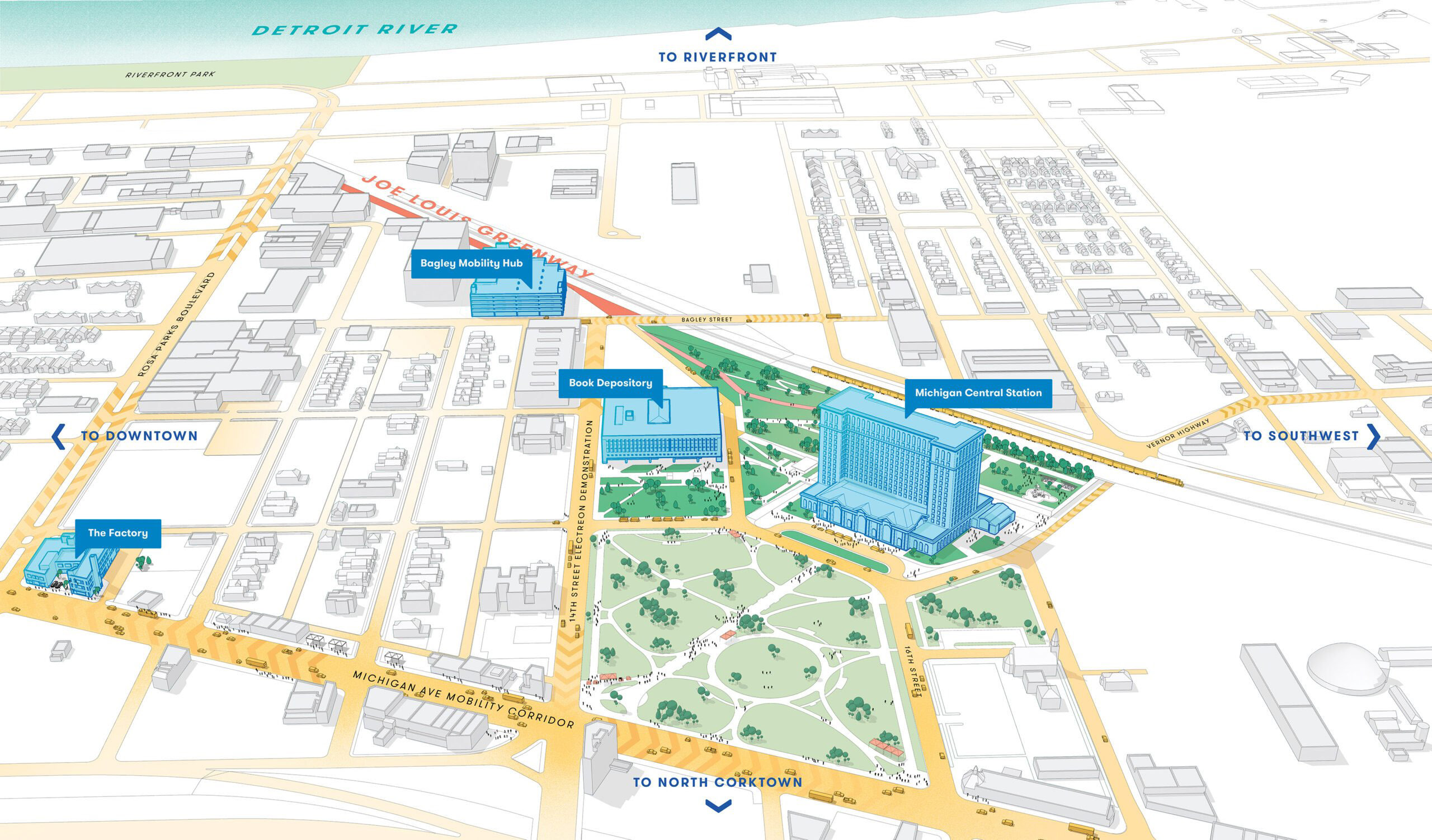 Michigan Central Map